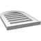 Ekena Millwork Round Top Surface Mount PVC Gable Vent: Functional, w/ 2"W x 1-1/2"P Brickmould Frame, 14"W x 20"H GVPRT14X2002SF - alternate 2
